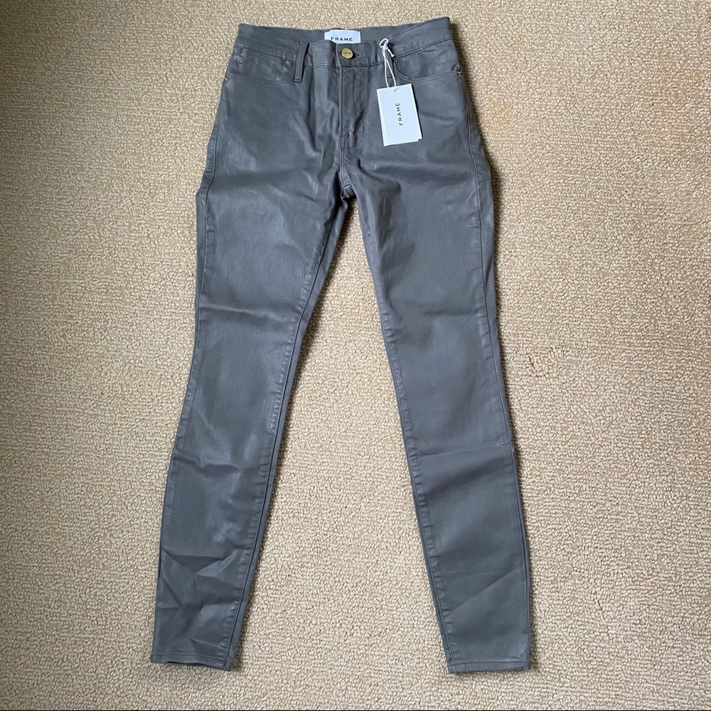 Smoke Coated Le High Skinny Jeans